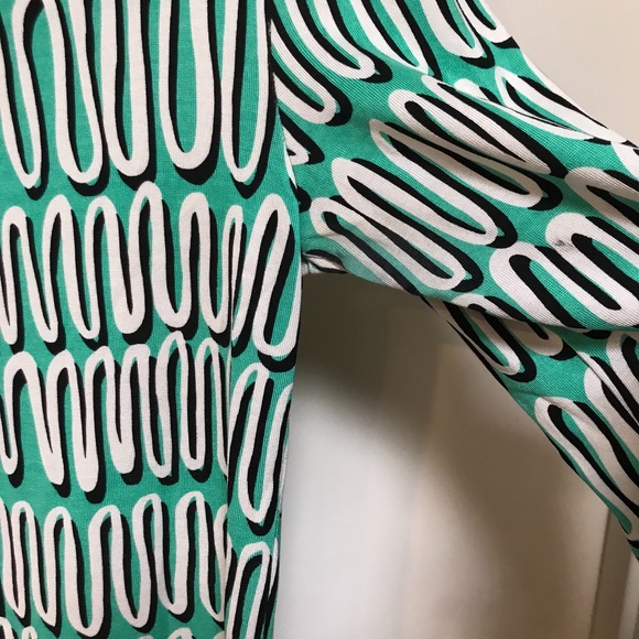 🌵Diane von Furstenberg Green Retro Dress - Picture 5 of 7